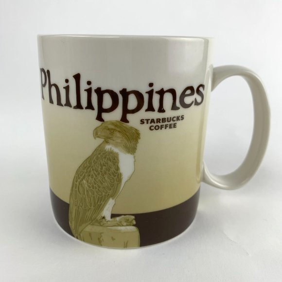 Starbucks Philippines Global Icon Version 1 Eagle Coffee Mug New No UPC Sticker - Picture 3 of 7